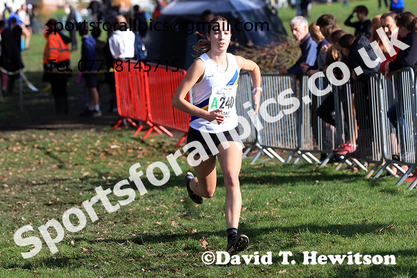 Senior women, 2024 Northern Cross Country Relays, Graves Park, Sheffield.   Photo: David T. Hewitson/Sports for All Pics